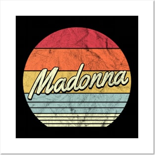 Madonna Retro 70s Style Sunset Posters and Art